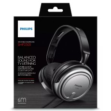 Headphones Stereo TV Philips SHP2500 3.5 mm Silver - Black