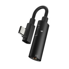 Adaptor Hoco LS19 2 in 1 USB-C to USB-C Female and 3.5mm 1.5A Female Black