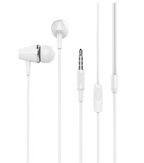 Hands Free Hoco M34 Earphones Stereo 3.5 mm White with Micrphone and Operation Control Button