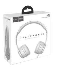 Headphone Stereo Hoco W21 Graceful Charm 3.5mm with Microphone Grey