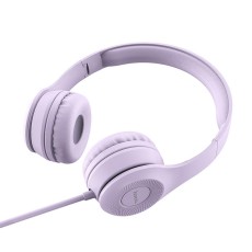 Headphone Stereo Hoco W21 Graceful Charm 3.5mm with Microphone Purple