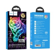 Tempered Glass Hoco G5 0.33mm Full Silk Screen HD 2.5D for Apple iPhone 12 Mini Black 10 Pcs Set