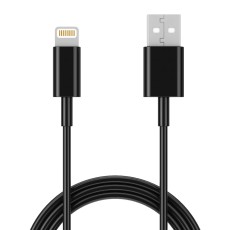 Data Cable Ancus Flow E44 USB &sigma;&epsilon; Lightning 2.0A Data Transfer 480Mbp 1m Black