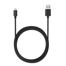 Data Cable Ancus Flow E44 USB &sigma;&epsilon; Lightning 2.0A Data Transfer 480Mbp 1m Black