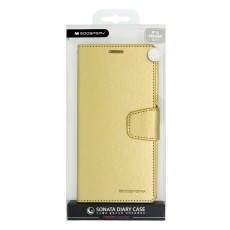 Book Case Goospery Sonata Diary Case for Apple iPhone 13 Pro Max Gold