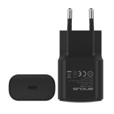 Travel Charger Switching Ancus Supreme Series C70 Fast Charge with USB-C Έ&xi;&omicron;&delta;&omicron; QC 3.0 PD 20W  5V/3A Black
