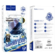 Tempered Glass Hoco G8 3D Full Screen Fine Edge Anti-Fall for Apple iPhone 13 Pro Max/ iPhone 14 Plus  Black Set 10 pcs.
