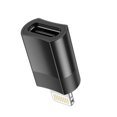 Hoco UA17 Lightning Adapter in USB-C Support 2A charging and data transfer functions Black