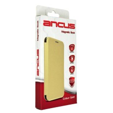 Book Ancus Magnetic Curve Case for Samsung &Alpha;23 A235F A236U TPU Gold