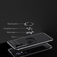 Case Ancus Autofocus Shock Proof with Ring Holder &gamma;&iota;&alpha; Xiaomi 12  Xiaomi 12X Black