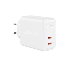 Travel Charger Acefast A9 Fast Charging USB-C QC3.0 / QC2.0 PD40W White. Smart output, support for PD20W, for QC3.0 / QC2.0, for AFC, for FCP and other charging protocols. Compatible with 99% USB charging digital devices. Flame-retardant PC material, stu