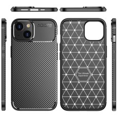 Case Ancus AutoFocus Carbon Fiber &gamma;&iota;&alpha; Apple iPhone 14 Black