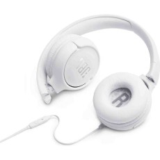 Stereo Headphone On-ear JBL Tune 500 3.5mm Pure Bass Sound witch mic JBLT500WHT White