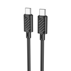 Data Cable Hoco X88 USB-C to USB-C 60W for Fast Charging and Data Transfer 1m Black