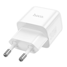Travel Charger Hoco N32 Glory USB-C PD30W Small Body 5V/3A. The Hoco N32 Glory travel charger is a high-quality charger for your devices that support USB-C technology with Power Delivery (PD) fast charging technology. With an output power of 30W, this ch