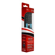 Τηλεχειριστήριο Noozy RC22 Χωρίς Προγραματισμό για Samsung LG Sony Philips Panasonic + 4 Brand με ενα Πλήκτρο και Αντιγραφή