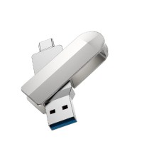 Flash Drive Hoco UD10 2 in 1 32GB USB-A 3.0 &kappa;&alpha;&iota; USB-C &Sigma;&upsilon;&mu;&beta;&alpha;&tau;ό &mu;&epsilon; Windows Mac Linux &kappa;&alpha;&iota; Android &Alpha;&sigma;&eta;&mu;ί
