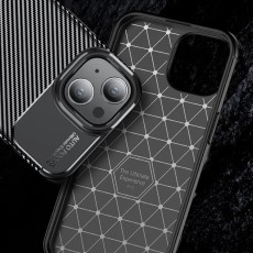 Case Ancus AutoFocus Carbon Fiber &gamma;&iota;&alpha; Apple iPhone 15 Black