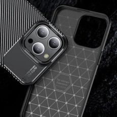 Case Ancus AutoFocus Carbon Fiber &gamma;&iota;&alpha; Apple iPhone 15 Pro Black