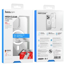 Case Hoco AS4 High Clear Magnetic Primary series  for Apple iPhone 15 Plus MagSafe Transparent