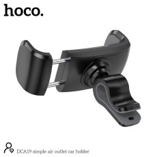 Car Mount in-air outlet Hoco DCA19 Mini 360&deg; Black for Devices 50-80mm