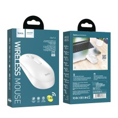 Wireless  ooth Mouse Hoco GM14 Platinum Business Wireless Mouse με 3 Πλήκτρα DPI 1200 White