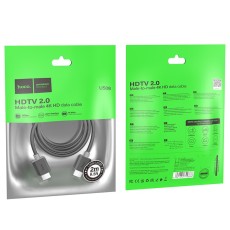 Data Cable Hoco US08 HDMI 2.0 to HDMI 4K 60Hz HD 18Gbps 2m Black