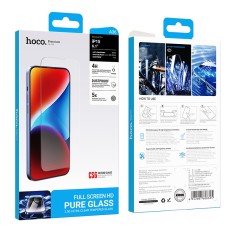 Tempered Glass Hoco Premium Series A36 Anti-Fingerprint Dustproof 0.33mm 2.5D &gamma;&iota;&alpha; Apple iPhone 15