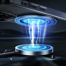 Case Hoco Stand Magnetic Case 2 in 1 Mag-Charge 360&deg; Rotating Ring for Apple iPhone 15 Pro Purple