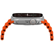 Smartwatch Ecowatch 2 1.95&rdquo; 230mAh IP67 Silver with Orange Silicon Band with Call Function