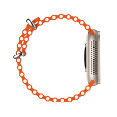 Smartwatch Ecowatch 2 1.95&rdquo; 230mAh IP67 Silver with Orange Silicon Band with Call Function