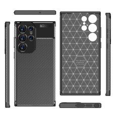 Case Ancus AutoFocus Carbon Fiber &gamma;&iota;&alpha; Samsung SM-S928 Galaxy S24 Ultra 5G Black