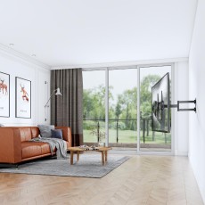 Stell SHO 5600 TV Stand for 32" - 55" TVs VESA 75x75 to 400x400 with Adjustable Tilt and Rotation