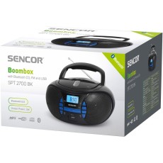 Sencor SPT 2700 BK Wireless Boombox with CD/MP3/USB/BT 5.0 3W
