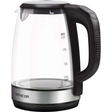 Electric Kettle 2lt with Temperature Selection 2200W Glass Sencor SWK 2090BK Black