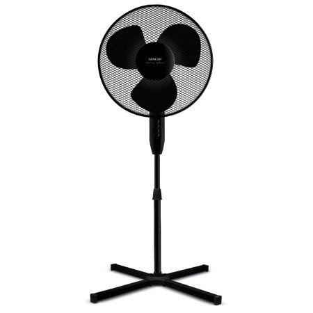 Pedestal Fan 40cm 3-Speed Adjustable Height with Oscillation White

