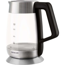 Electric Kettle 2lt with Temperature Selection 2200W Glass Sencor SWK 1890SS Silver