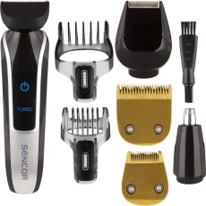 Rechargeable Hair Clipper & Trimmer with 5 Heads Sencor SHP 7201SL Silver