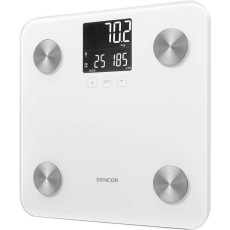 Bathroom Scale with Biometric Measurements and 12 Memories Sencor SBS 6025WH White
