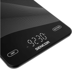 Rechargeable Kitchen Scale 10kg Led USB-C Sencor SKS 7700BK Black