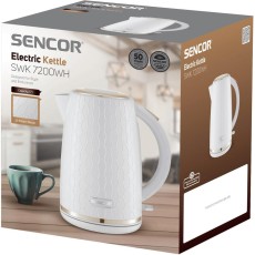 Electric Kettle 1,7lt 3D Pattern Design SWK 7200WH White