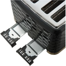 Toaster 4 places 1600W 3D Pattern Design Sencor STS 7551BK Black/Gold