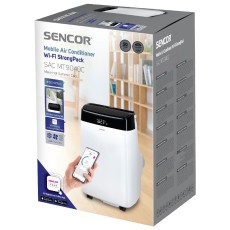 Portable Cooling Air Conditioner 9,000 BTU/h Wi-Fi StrongPack 35m² 65dBA Sencor SAC MT9040C White
