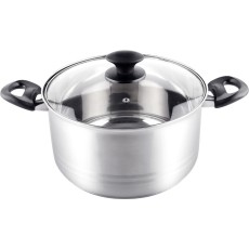 Pot LEGER SS 24x13,5cm Ø24X13,5cm 6,1lt Stainless Steel Lamart LTB2413 Silver