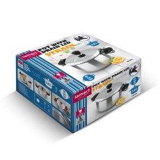 Pot with Strainer Lid 24cm 6lt Stainless Steel Lamart LT1206