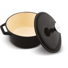 Cast Iron Pot 21.5cm 2.3lt Lamart LT1208 Black