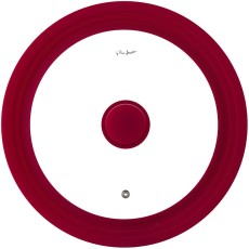 Lid for Pot Glass with Silicone 20-24cm COVER Lamart LT7081 Red
