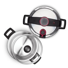 Speed ​​Kettle STEAM Set Quattro 4lt and 7lt Lamart LT1230 Silver/Red