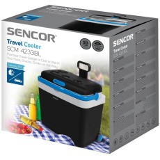 Sencor SCM 4233BL-EUE3 Portable Cooler 33L with Cooling and Heating with Pull-out Transport Handle and Wheels