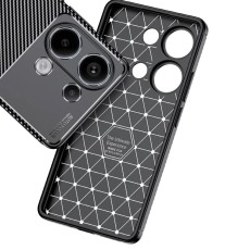 &Theta;ή&kappa;&eta; Ancus AutoFocus Carbon Fiber for Xiaomi Redmi Note 13 4G TPU Black